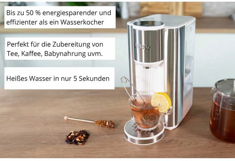 Virdulys Vandens Dozatorius - Unold Ava 2.5L 6 Temperatūros Lygiai Jutiklinis Valdymas Sidabrinė Balta