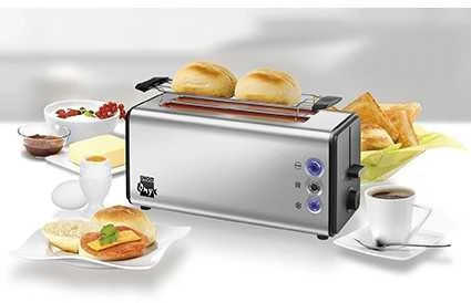 Skrudintuvas Unold Toaster 38915 Nerūdijantis plienas, Nerūdijantis plienas, 1400 W, Number of slots 2, Bun warmer included