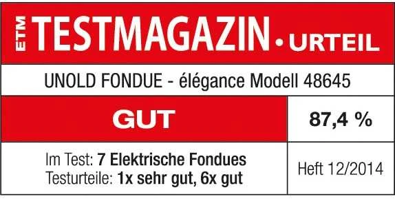 Unold Fondue Elegance 48645 Fondiu rinkinys, 1000 W