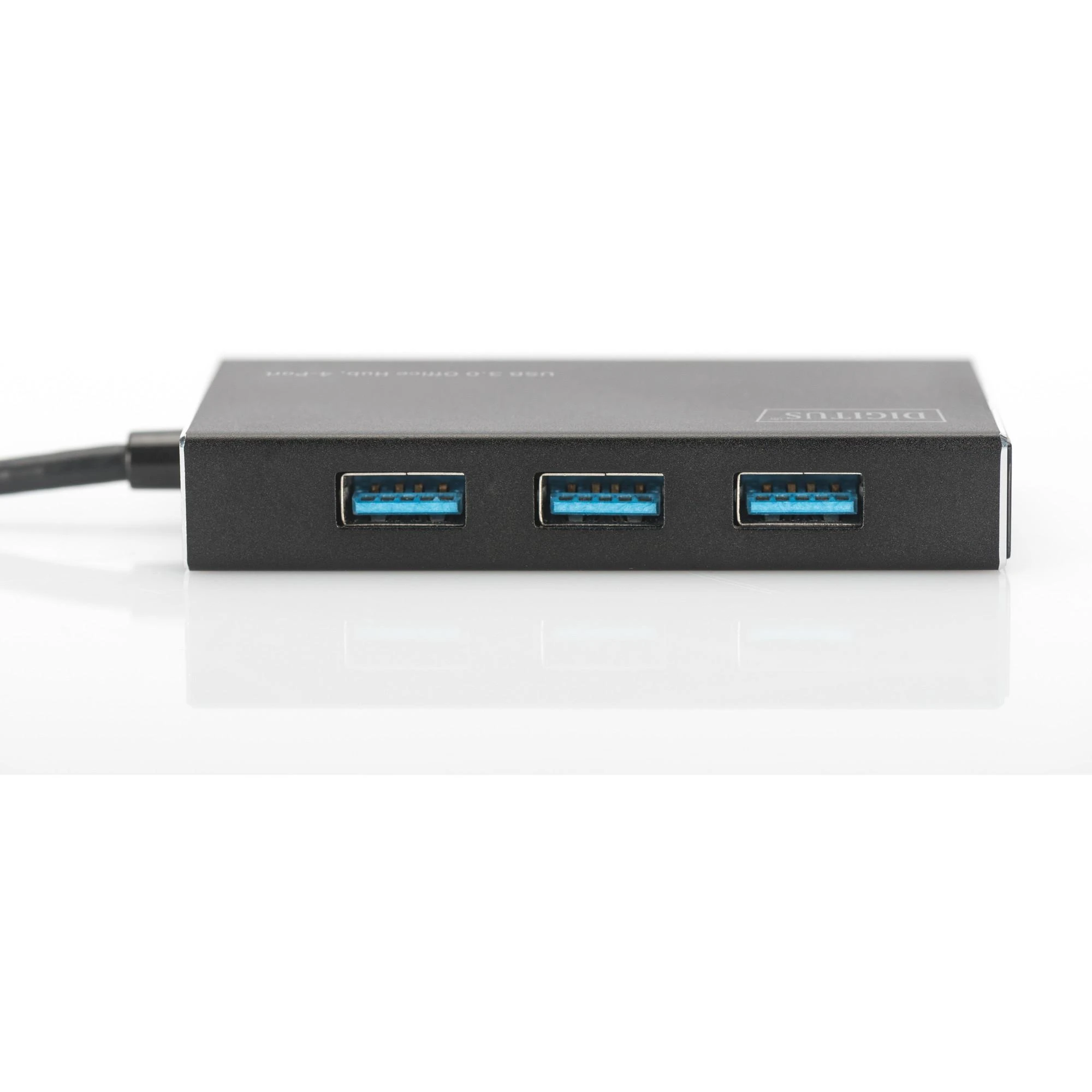 Assmann Electronic DIGITUS USB 3.0 Hub 4 prievadų Įsk. 5V/2A maitinimo šaltinis Aliuminio korpusas