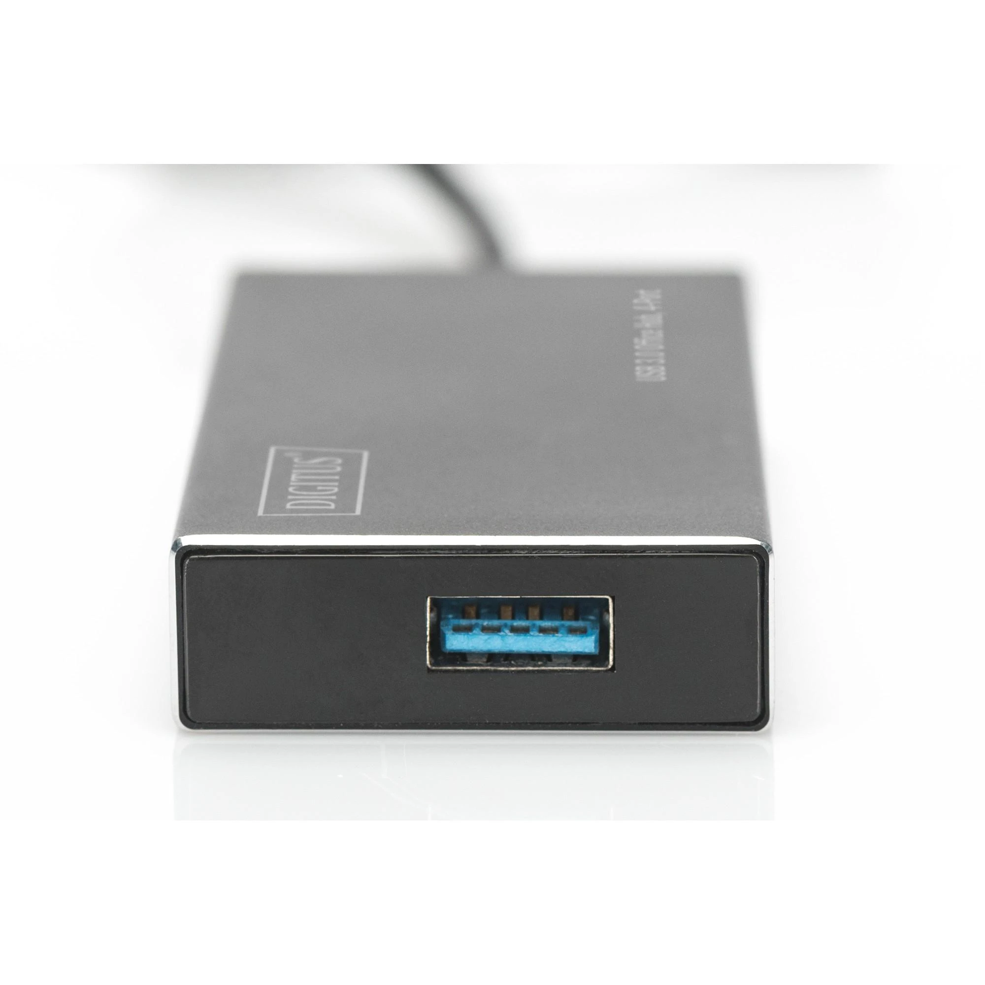 Assmann Electronic DIGITUS USB 3.0 Hub 4 prievadų Įsk. 5V/2A maitinimo šaltinis Aliuminio korpusas