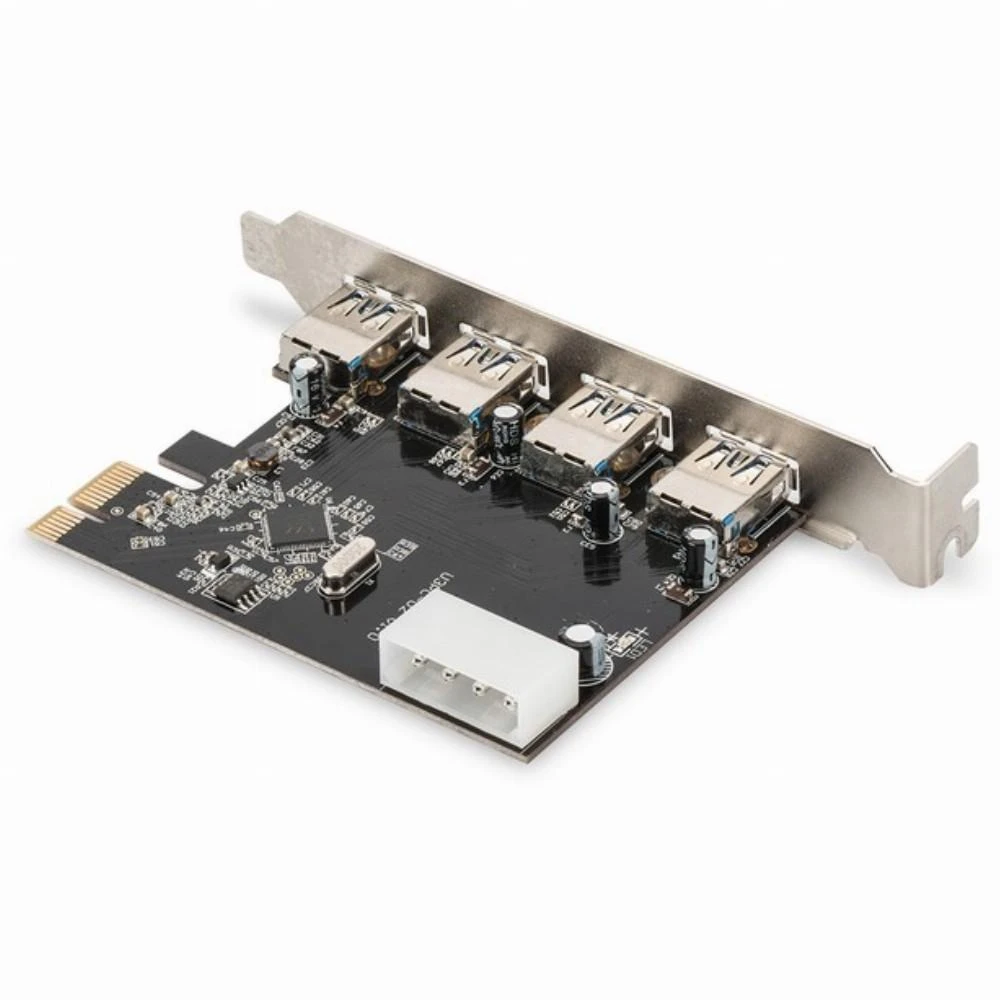 Assmann Electronic DIGITUS USB 3.0 4 prievadų PCI Express papildoma kortelė 4 jungtys A / F Išorinis VL805 mikroschemų rinkinys