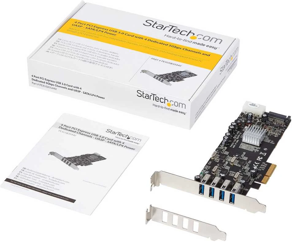 Kontroler StarTech PCIe 2.0 x4 - 4x USB 3.0 (PEXUSB3S44V)