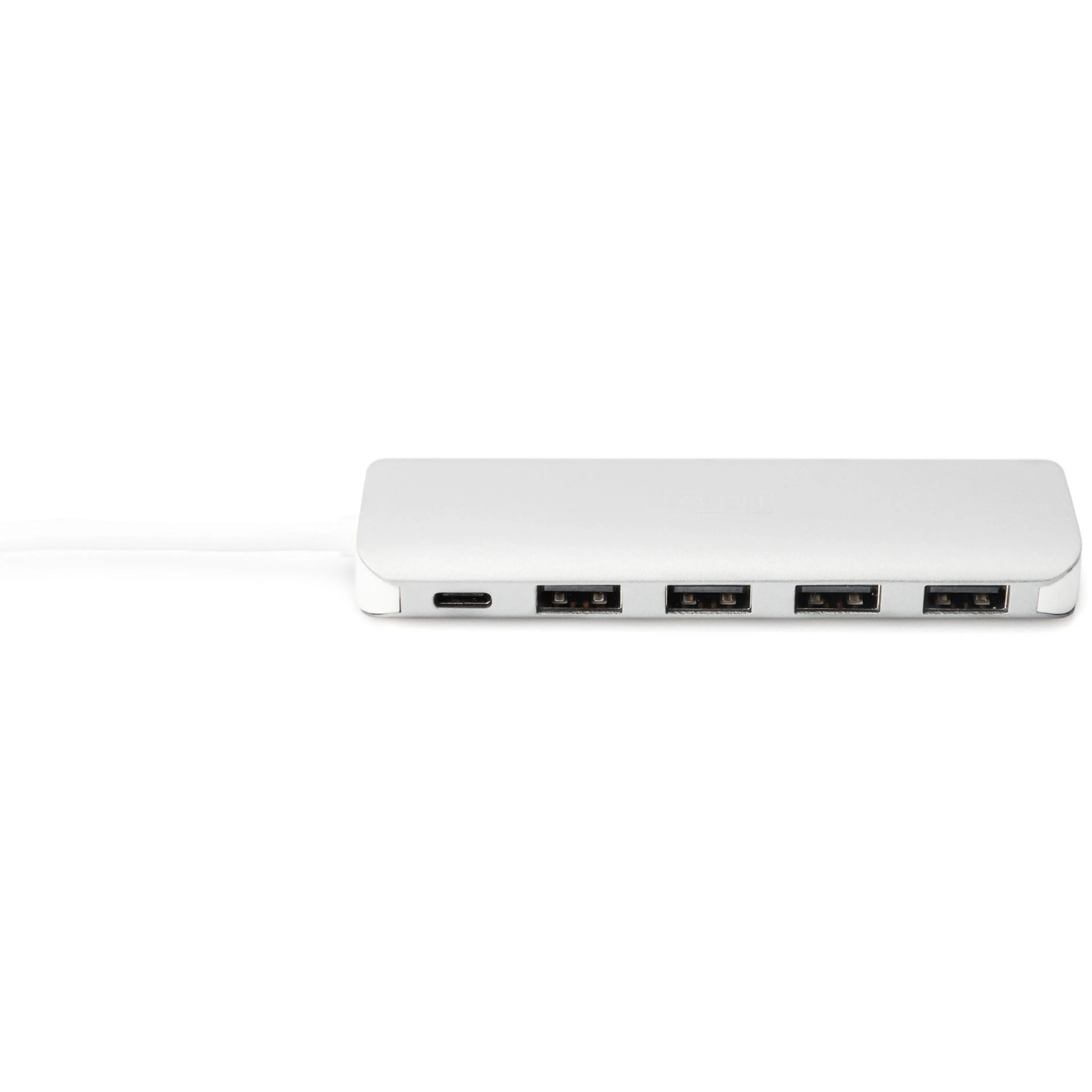 DIGITUS DA-70242-1 DIGITUS HUB 4 prievadų USB 3.0 SuperSpeed su C tipo maitinimo tiekimu aliuminio