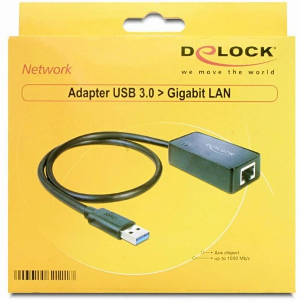 DELOCK USB 3.0 į Gigabit LAN adapteris pakuotėje