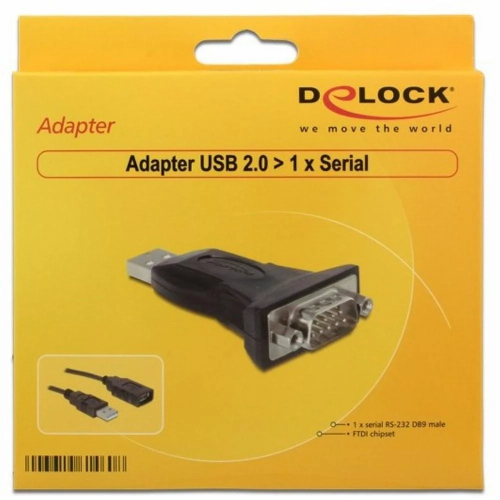 „Delock“ adapteris USB 2.0 > 1 x serijinis