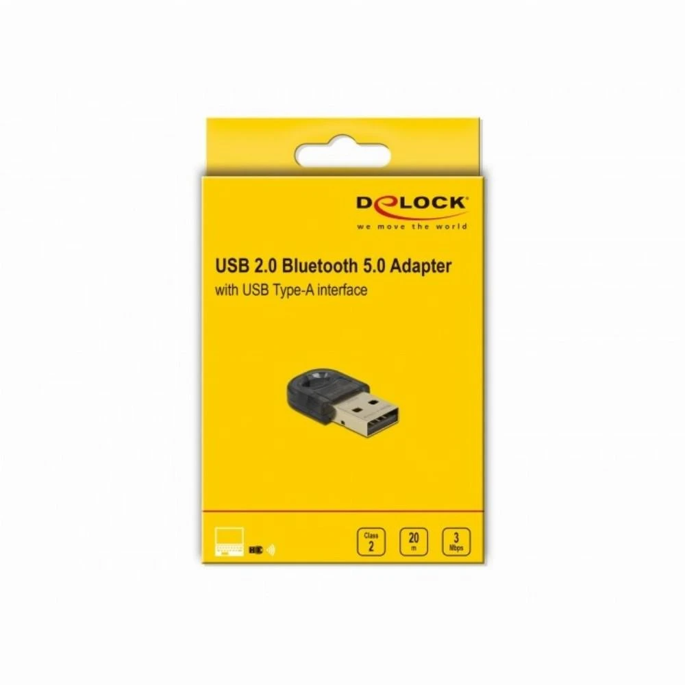 Delock USB 2.0 Bluetooth 5.0 mini adapteris