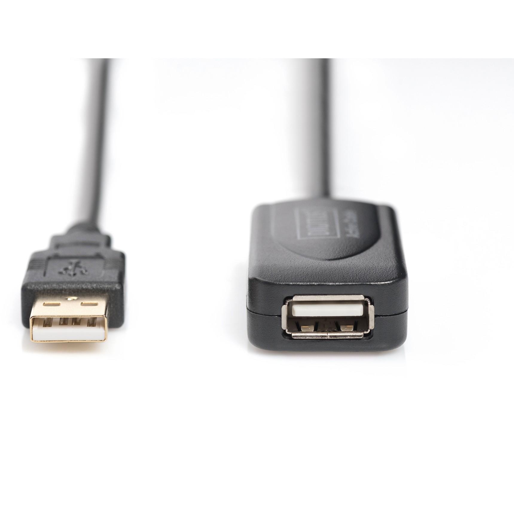 Assmann Electronic DIGITUS kartotuvo laidas USB2 ilgintuvas su stiprintuvu 5m