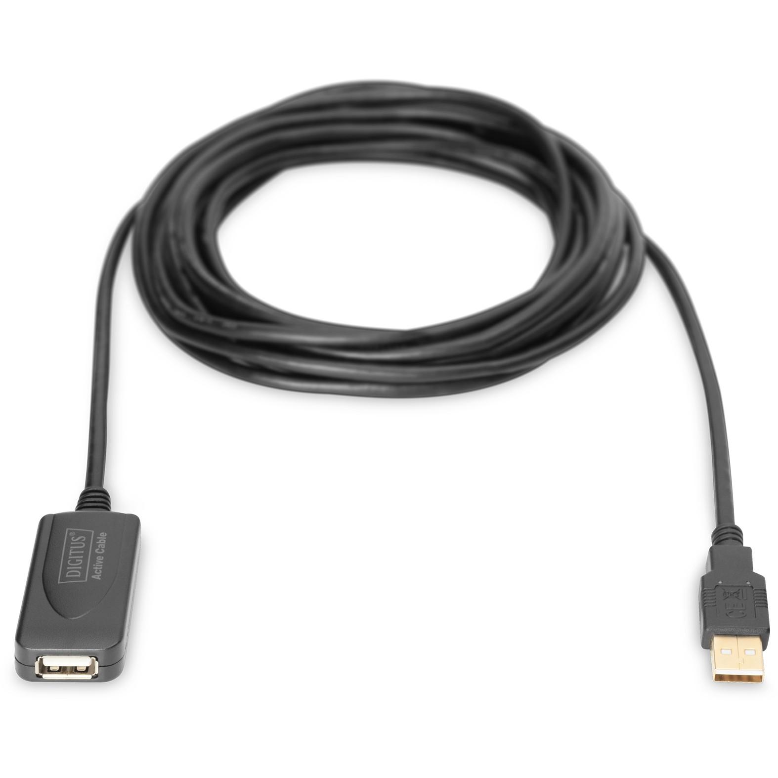 Assmann Electronic DIGITUS kartotuvo laidas USB2 ilgintuvas su stiprintuvu 5m
