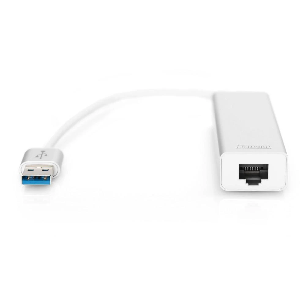 Assmann Electronic DIGITUS USB3.0 3 prievadų HUB & GLAN adapteriai 3xUSB A/F 1xUSB A/M 1xRJ45 LAN