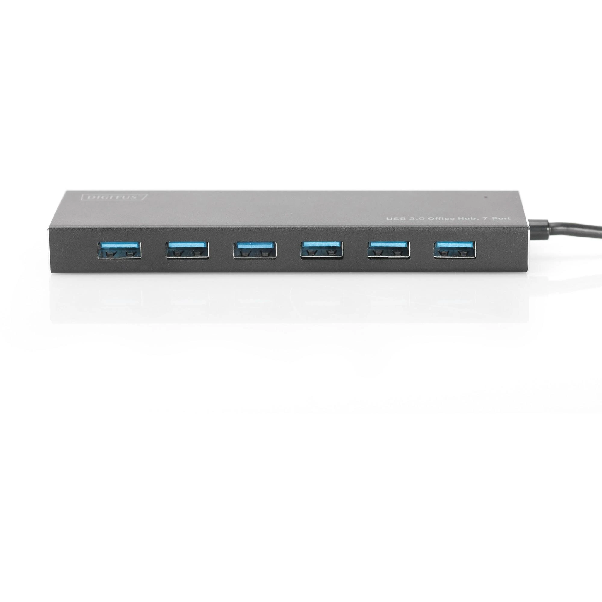 Assmann Electronic DIGITUS Hub 7 prievadų USB 3.0 SuperSpeed, maitinimo šaltinis, HQ aliuminis