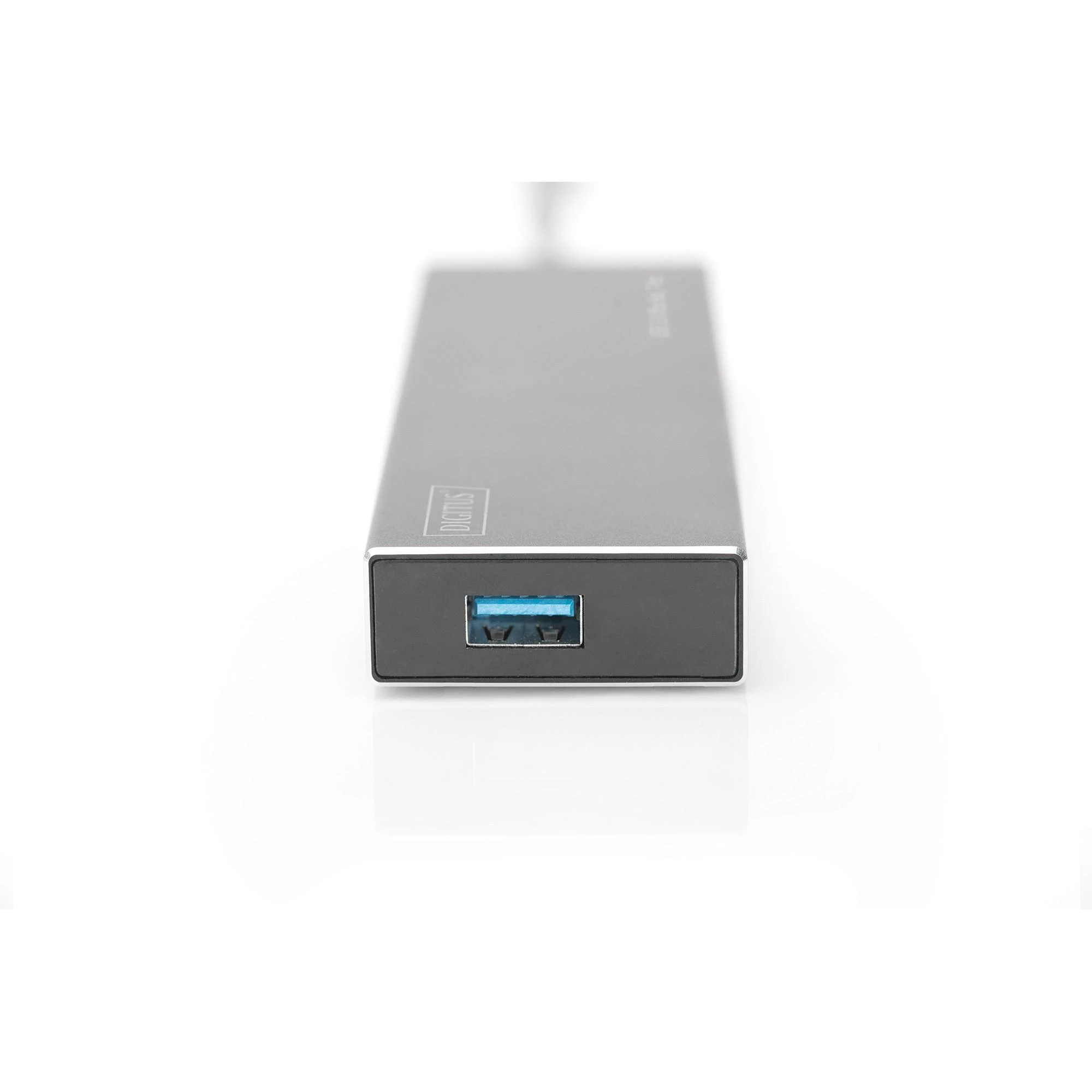 Assmann Electronic DIGITUS Hub 7 prievadų USB 3.0 SuperSpeed, maitinimo šaltinis, HQ aliuminis