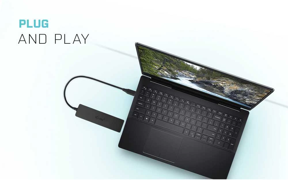 I-tec Advance U3HUB404 sąsajos šakotuvas USB 3.2 Gen 1 (3.1 Gen 1) Type-A 5000 Mbit/ai Juoda