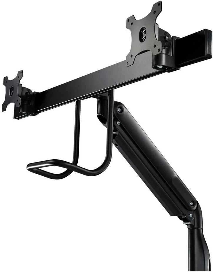 Laikiklis V7 DUAL MONITORIUS GAS SPRING MOUNT/ERGO CROSSBAR HANDLE FULL MOTION