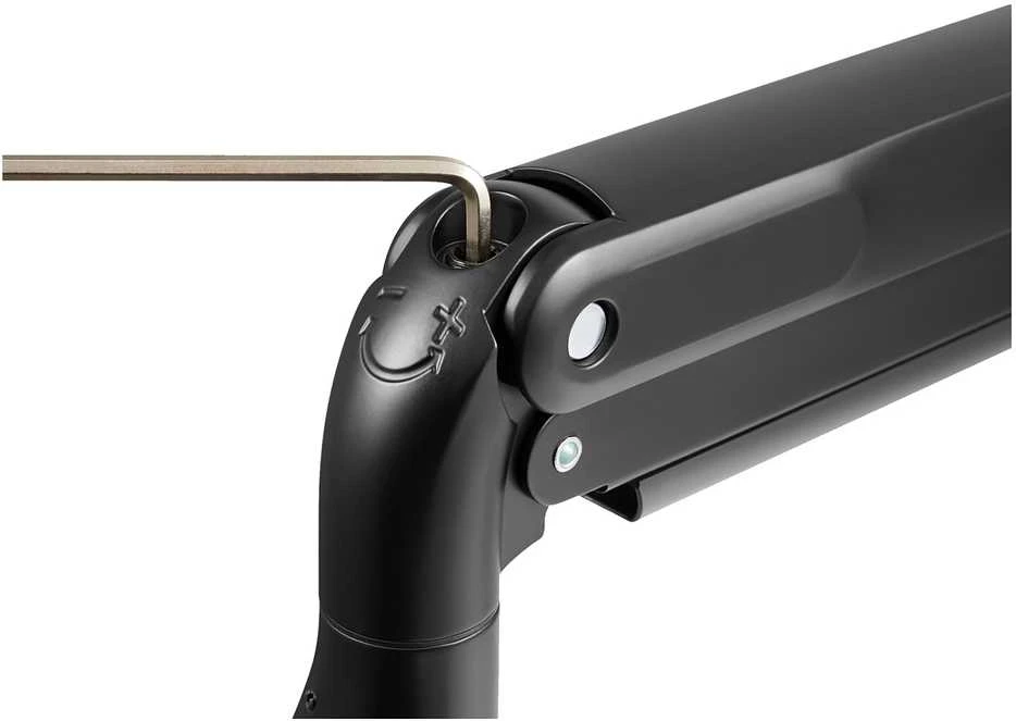Laikiklis V7 DUAL MONITORIUS GAS SPRING MOUNT/ERGO CROSSBAR HANDLE FULL MOTION