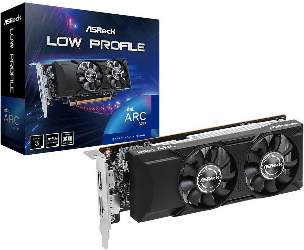 Vaizdo plokštė ASRock Intel Arc A310 Low Profile 4GB