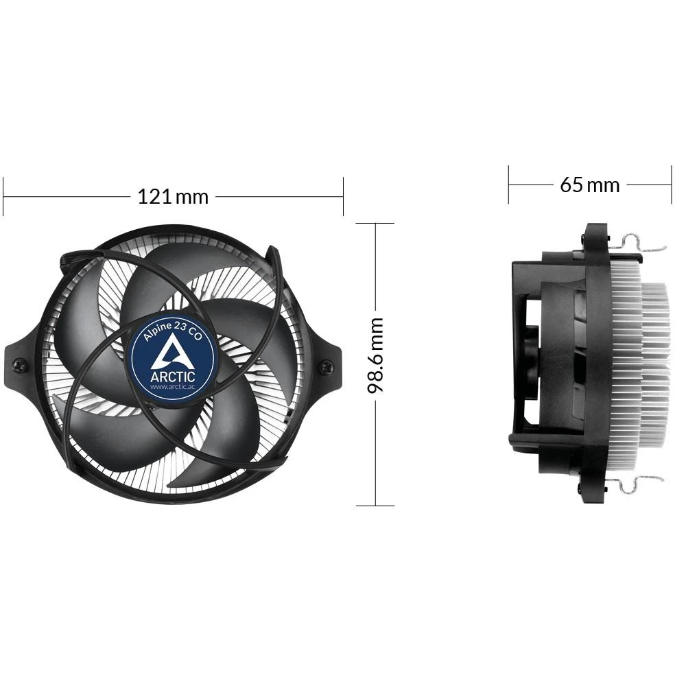 ARCTIC Alpine 23 CO procesoriaus aušintuvas, AM5, AM4