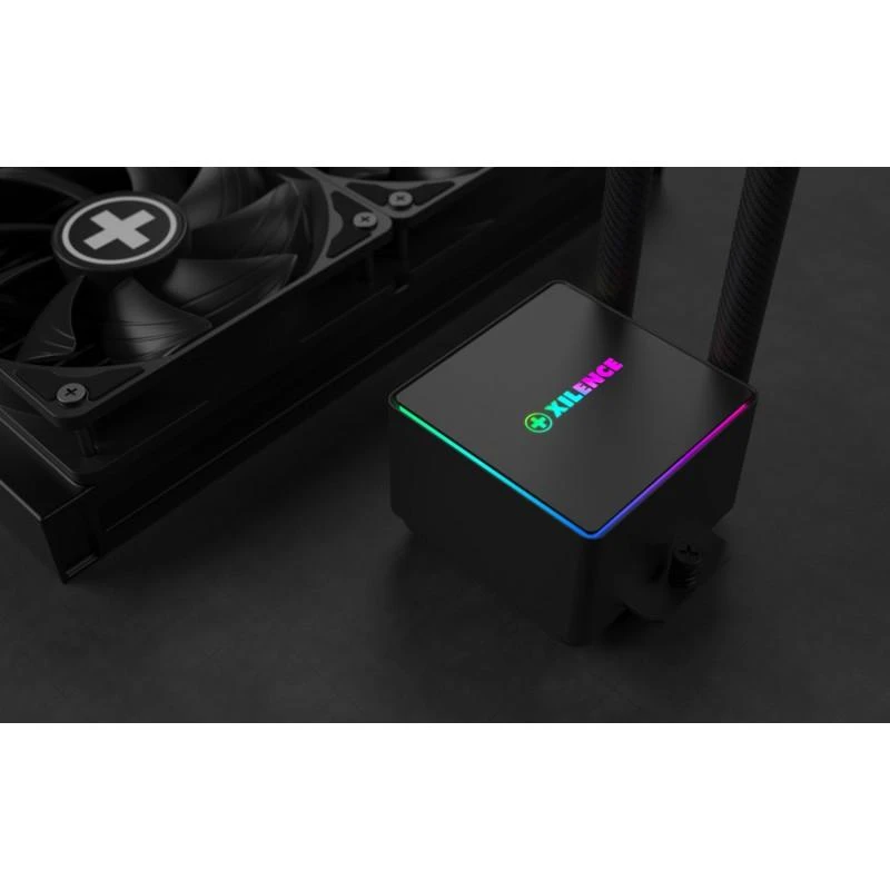 Xilence LiQuRizer RGB XC982 procesoriaus skysčio aušinimo komplektas 12 cm juodas