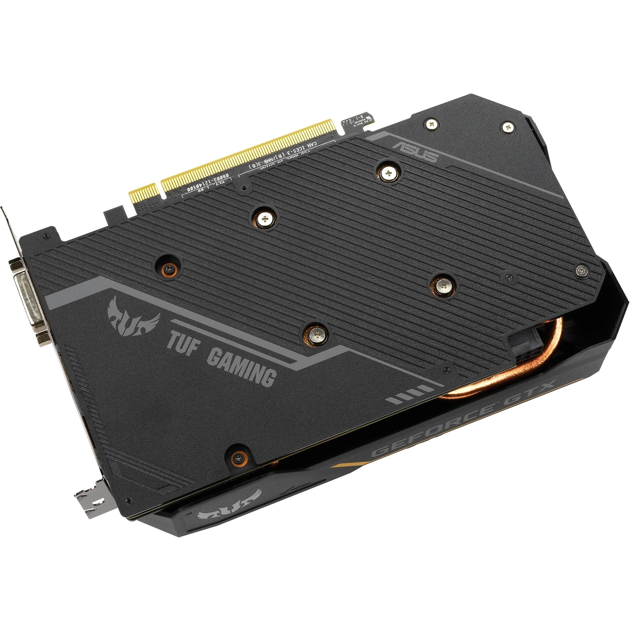 Vaizdo plokštė Asus TUF-GTX1660TI-O6G-EVO-GAMING NVIDIA, 6 GB, GeForce GTX 1660 Ti, GDDR6, PCI Express 3.0, DVI-D talpa 1, HDMI talpa 2, Atminties laikrodžio greitis 12000 MHz