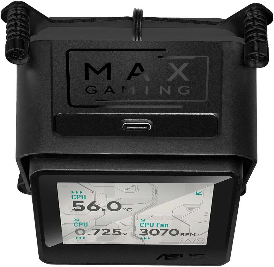 ASUS MAX GAMING LC 360 ARGB LCD universalus skystasis procesoriaus aušintuvas