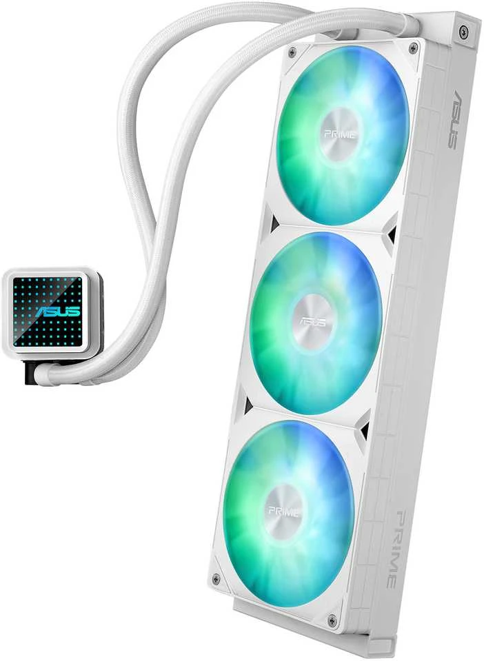 ASUS Prime LC 360 ARGB Baltas Edition procesorius „viskas viename“ skysčio aušintuvas 12 cm 1 vnt.