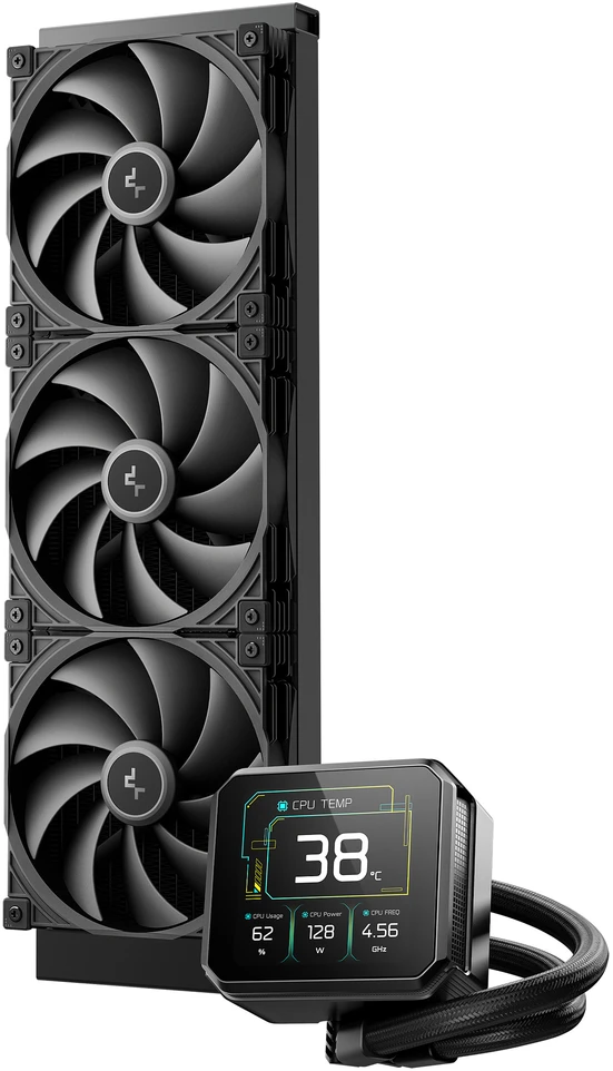DeepCool Spartacus 420 skysčio aušinimas su LED ekranu