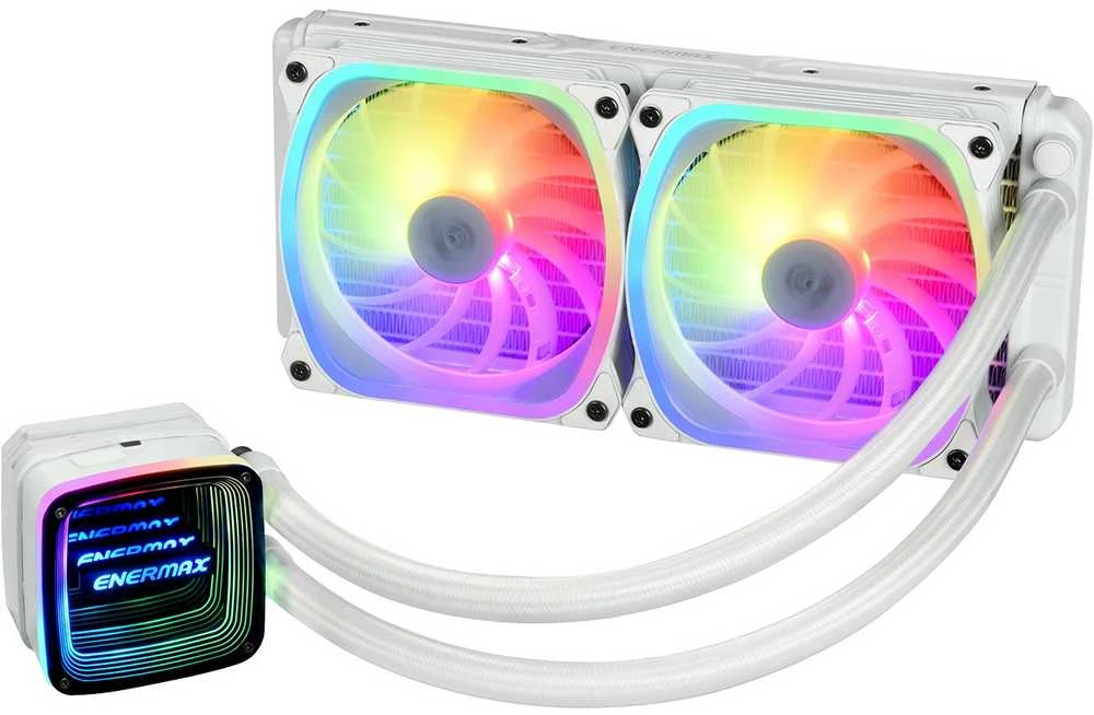 Enermax ELC-AQFA240-SQA-W Kompiuterio aušinimo sistema Procesorius Aušinimo skysčiu rinkinys 12 cm Balta 1 vnt