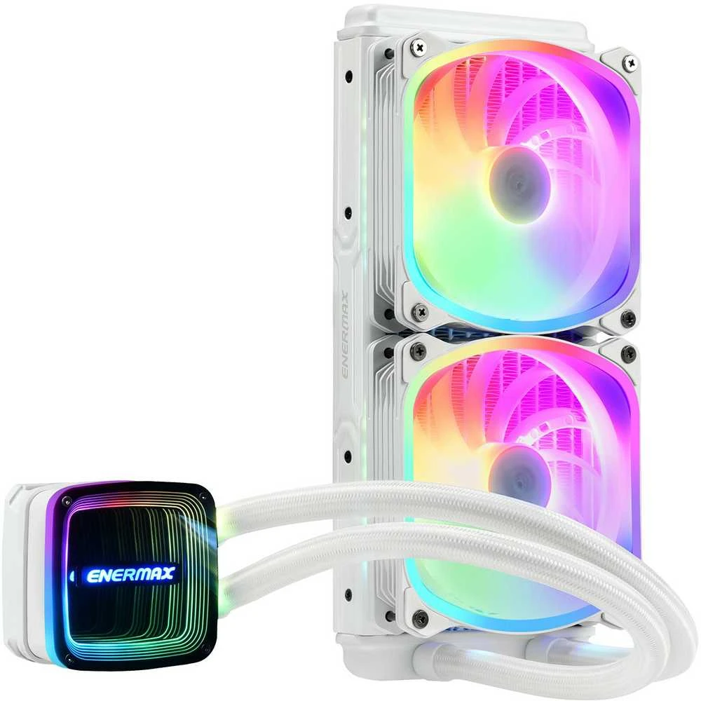 Enermax ELC-AQFA240-SQA-W Kompiuterio aušinimo sistema Procesorius Aušinimo skysčiu rinkinys 12 cm Balta 1 vnt