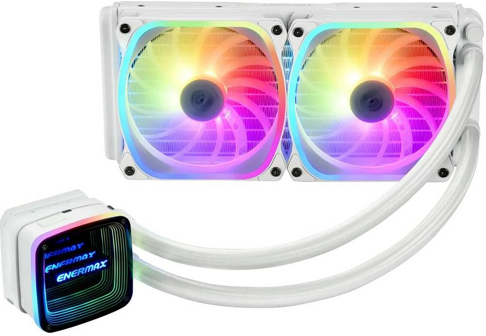 Enermax ELC-AQFA240-SQA-W Kompiuterio aušinimo sistema Procesorius Aušinimo skysčiu rinkinys 12 cm Balta 1 vnt