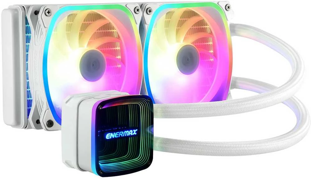 Enermax ELC-AQFA240-SQA-W Kompiuterio aušinimo sistema Procesorius Aušinimo skysčiu rinkinys 12 cm Balta 1 vnt