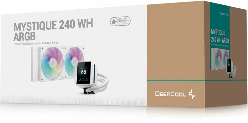 Silentiumpc K Cooler Wasserkühlung DeepCool MYSTIQUE 240 Baltas ARGB