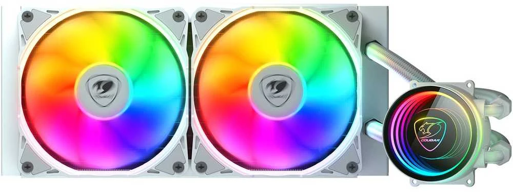 COUGAR Poseidon Elite ARGB 240 AiO Liquid Cooler, Baltas