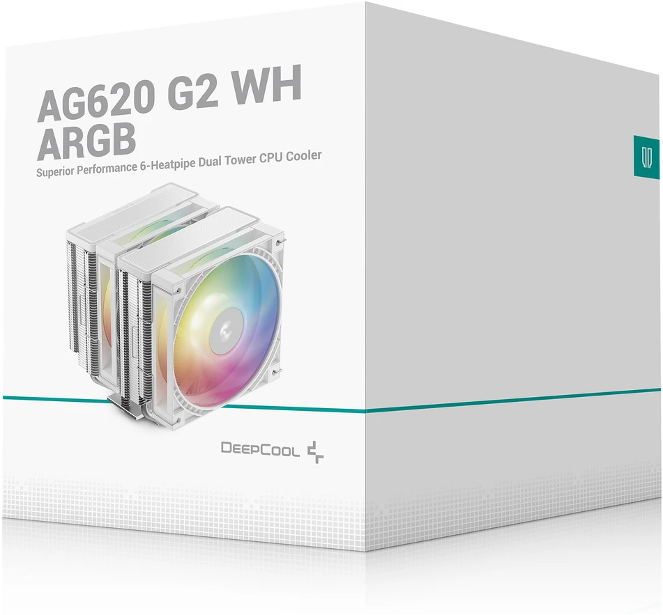 DeepCool AG620 G2 WH ARGB Procesorius Orinis aušintuvas 12 cm Balta 1 vnt
