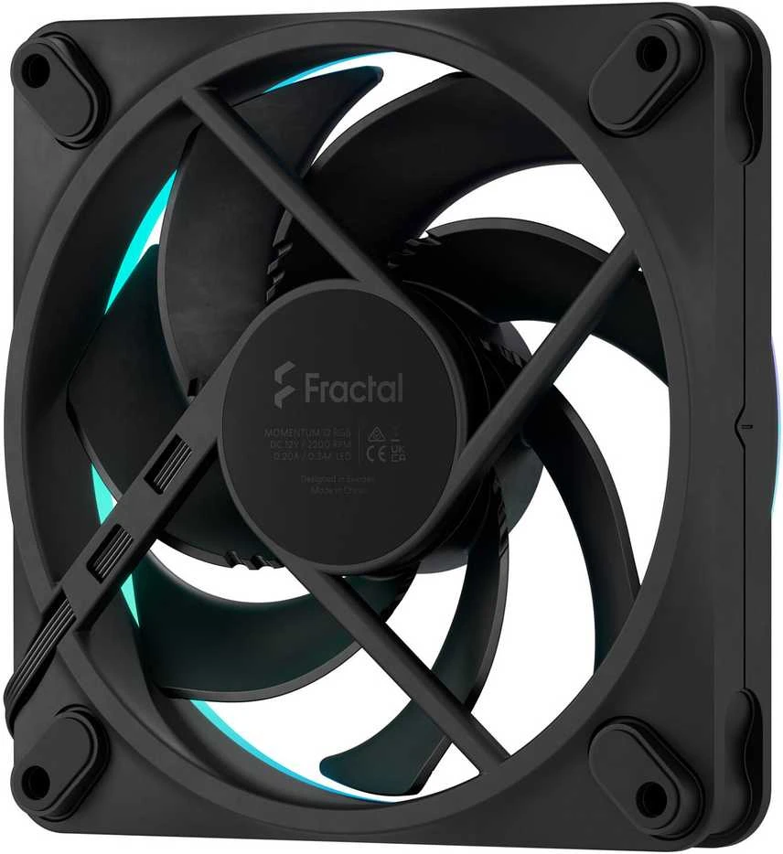 „Fractal Design“ | Kompiuterio ventiliatorius, 3 vnt. pakuotė | „Momentum 12 RGB“