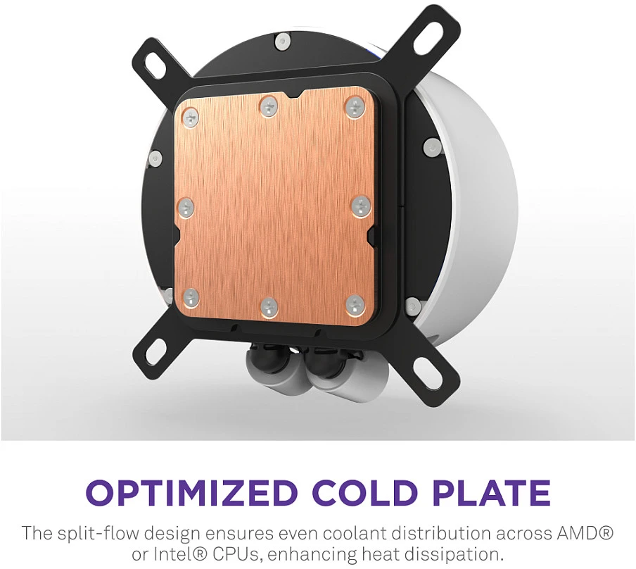NZXT Kraken Elite 420 RGB LCD balta