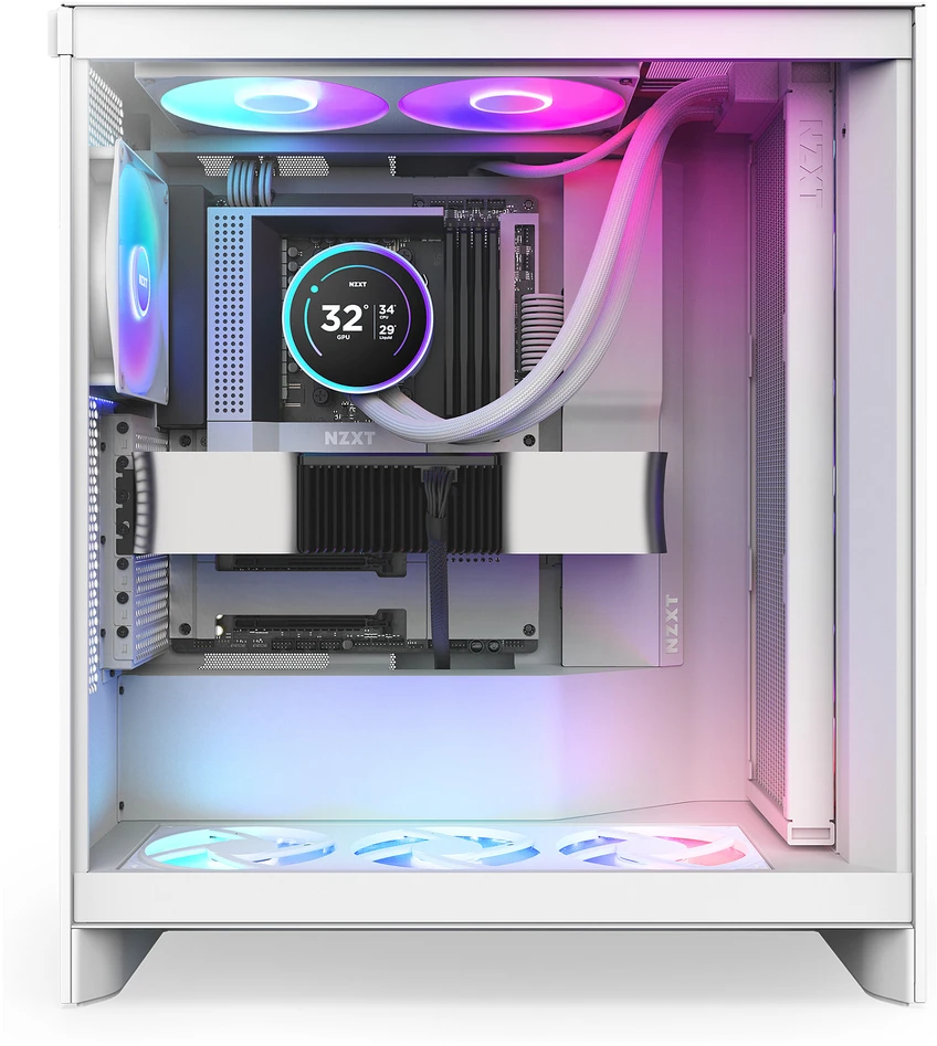 NZXT Kraken Elite 420 RGB LCD balta