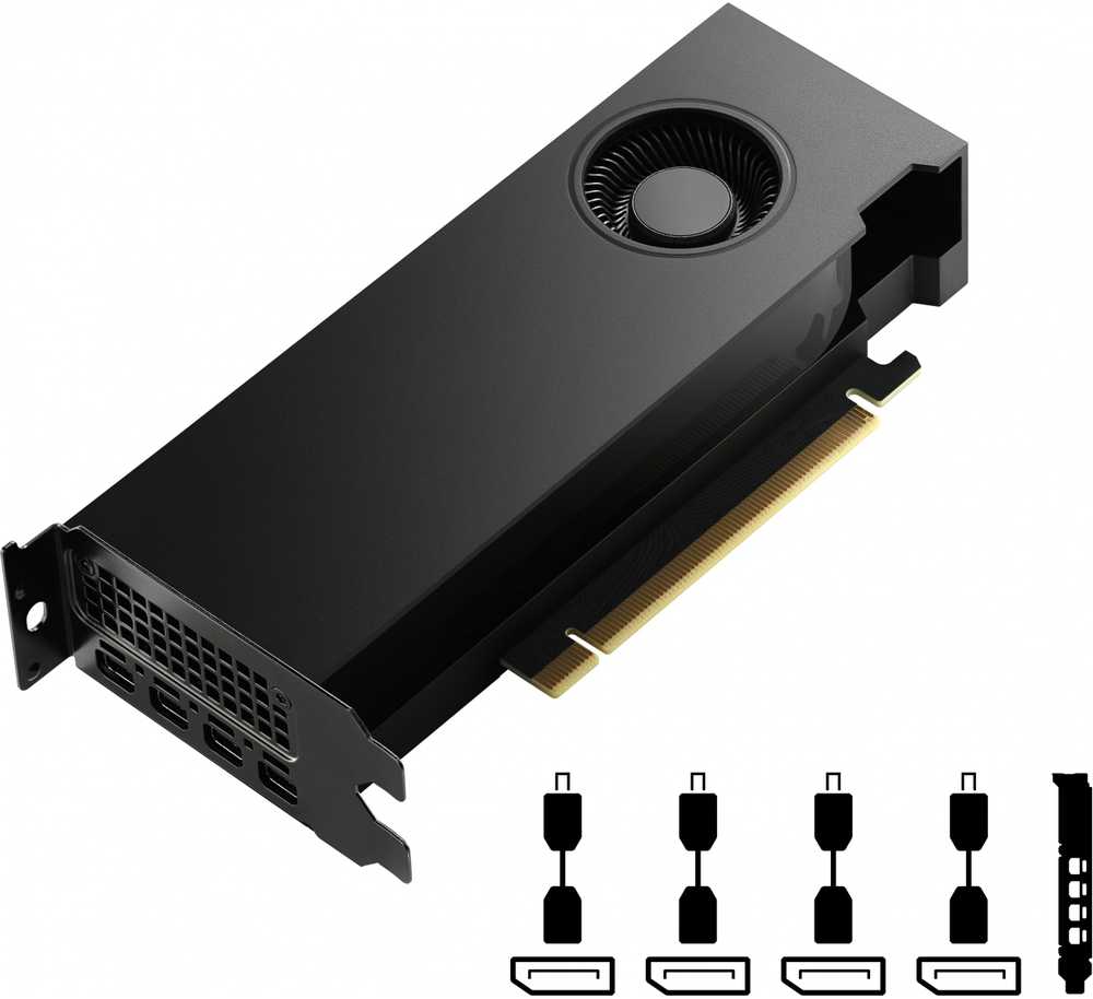 PNY vaizdo plokštė NVIDIA RTX 4000 SFF ADA Low Profile - Power Limited OEM No Accessories
