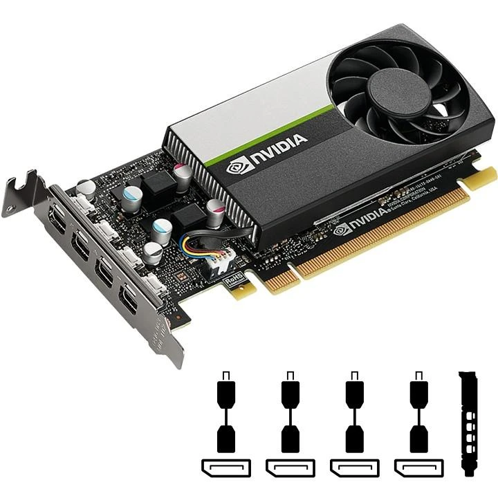 Vaizdo plokštė Pny Technologies PNY Quadro T1000 4GB GDDR6 4xmDP LP