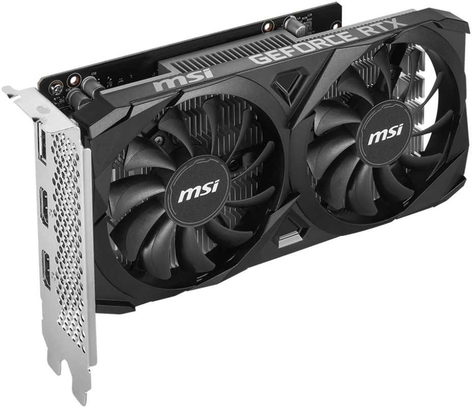 Vaizdo plokštė MSI NVIDIA GeForce RTX 3050 Ventus 2X E OC, 6 GB GDDR6, 96 bit, PCIE 4.0 16x, Dual Slot Fansink