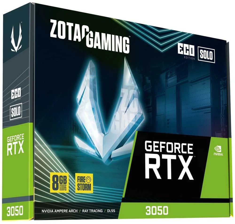 Vaizdo plokštė Zotac GAMING GeForce RTX 3050 Eco Solo NVIDIA 8 GB GDDR6