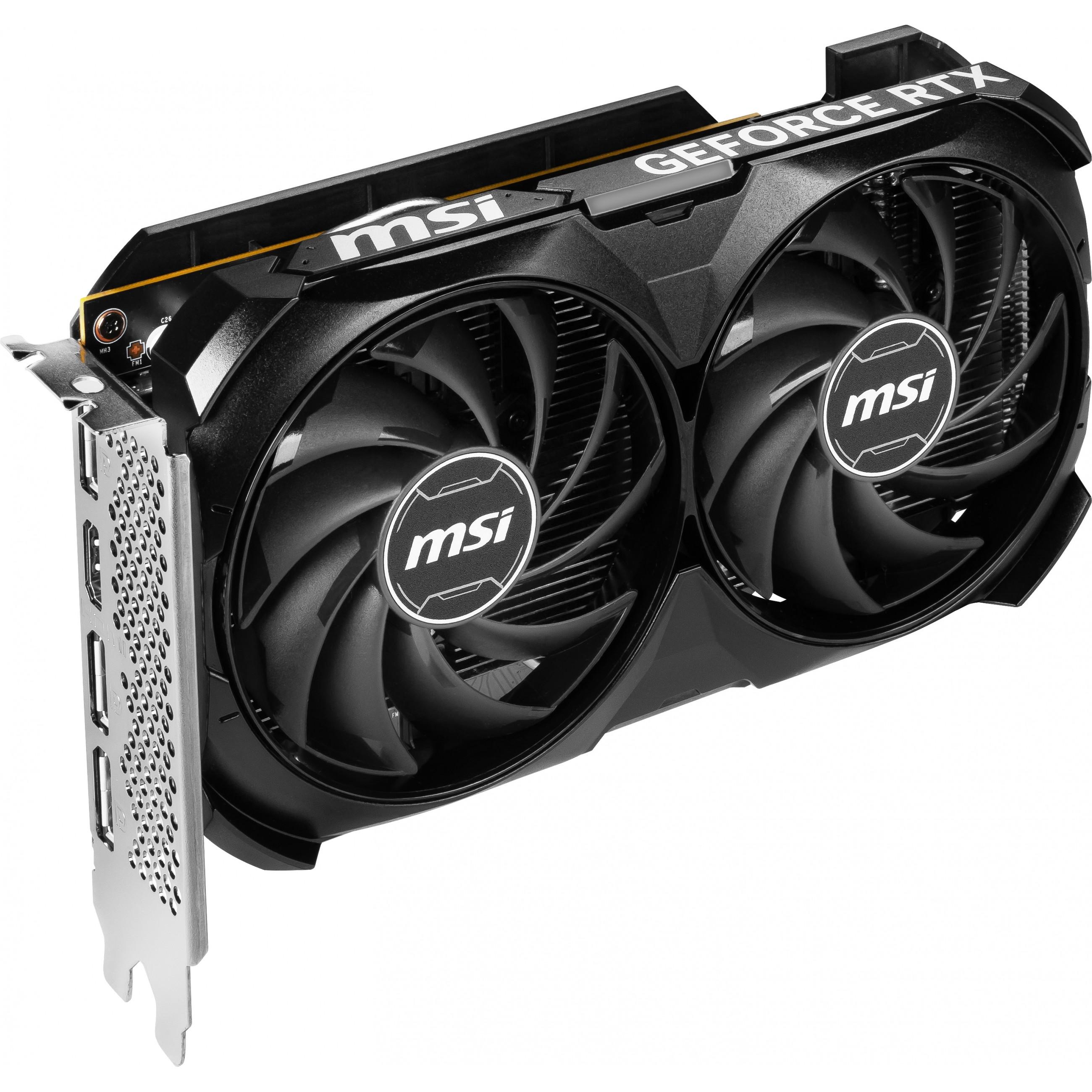 Vaizdo plokštė MSI GeForce RTX 4060 VENTUS 2X BLACK 8G OC GDDR6
