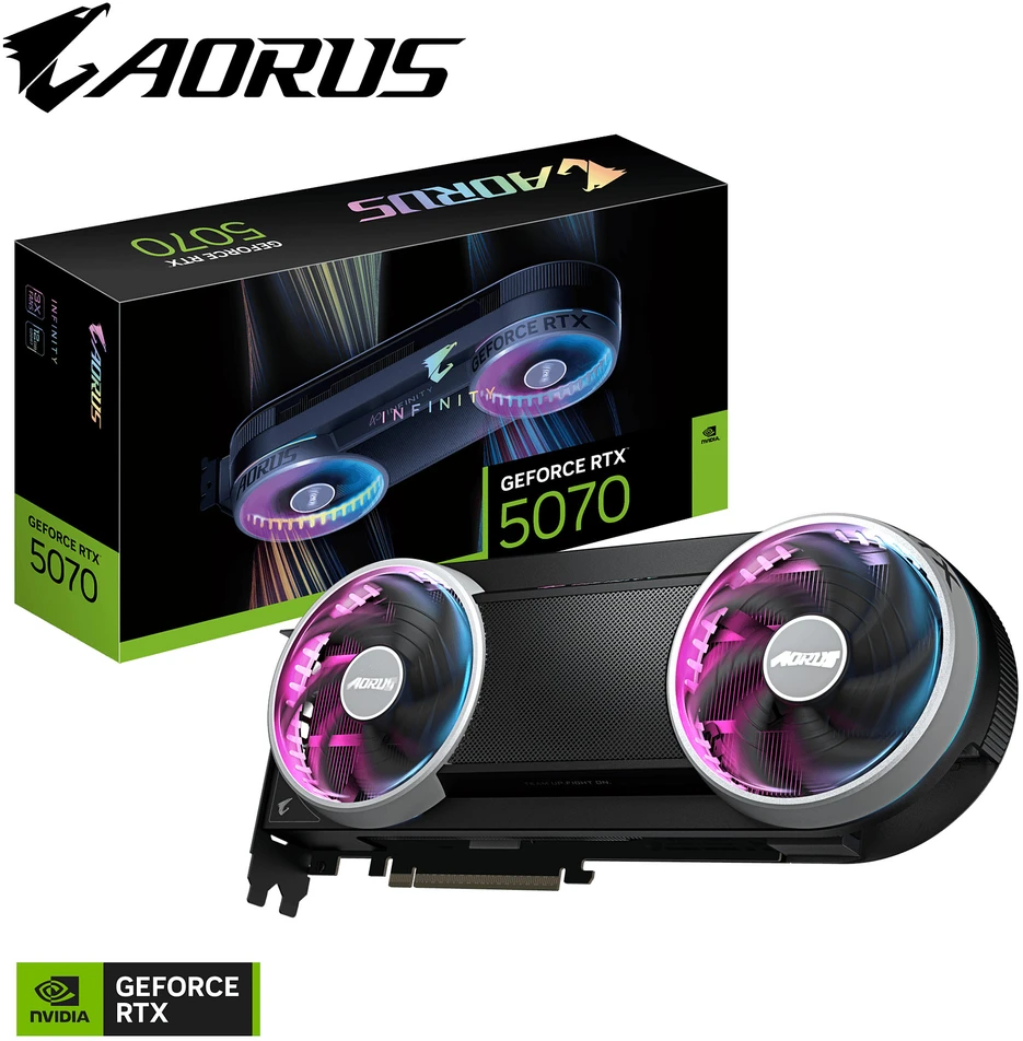 Vaizdo plokštė Gigabyte AORUS GeForce RTX 5070 INFINITY 12GB DLSS 4