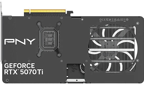 Vaizdo plokštė PNY GeForce RTX 5070 Ti Slim OC 12GB GDDR7 DLSS4 (VCG5070T16DFSXPB1-O)