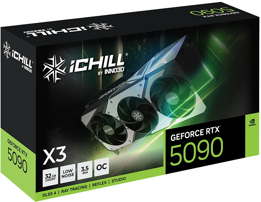 „Inno3D iChill GeForce RTX 5090 X3“ NVIDIA 32 GB GDDR7