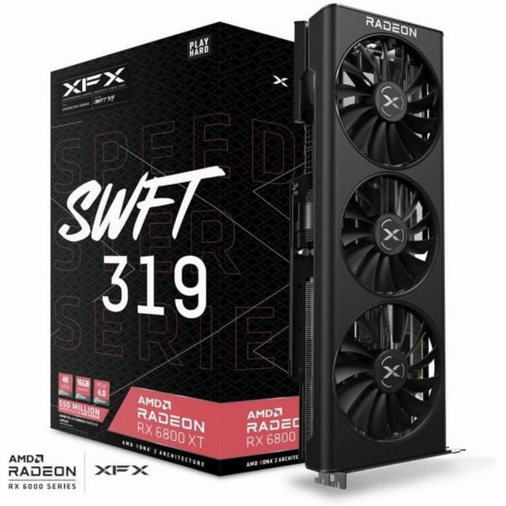 „XFX Speedster SWFT 319 Radeon RX 6800 XT Core“ vaizdo plokštė – 16 GB, RDNA 2, GDDR6, 3x DisplayPort, 1x HDMI 2.1