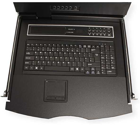 Konsolė KVM Value Konsolė KVM 19, 48 cm (19) TFT (16:9), VGA, USB, układ klawiatury angielski (UK)