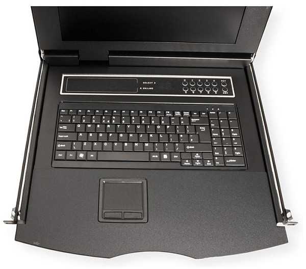 Przełącznik Value Przełącznik KVM 19, 8 portów, 43 cm (17) TFT (4:3), VGA, USB, układ klawiatury angielski (Wielka Brytania)