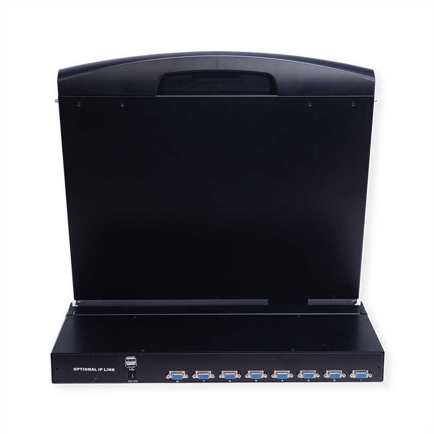 Przełącznik Value Przełącznik KVM 19, 8 portów, 43 cm (17) TFT (4:3), VGA, USB, układ klawiatury niemieckiej (DE)