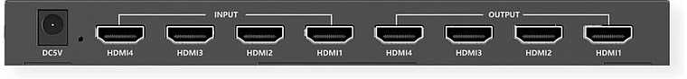 Dėklas Value Przełącznik matrycowy VALUE HDMI, 4x4, 4K60Hz, su pultu zdalnego sterowania