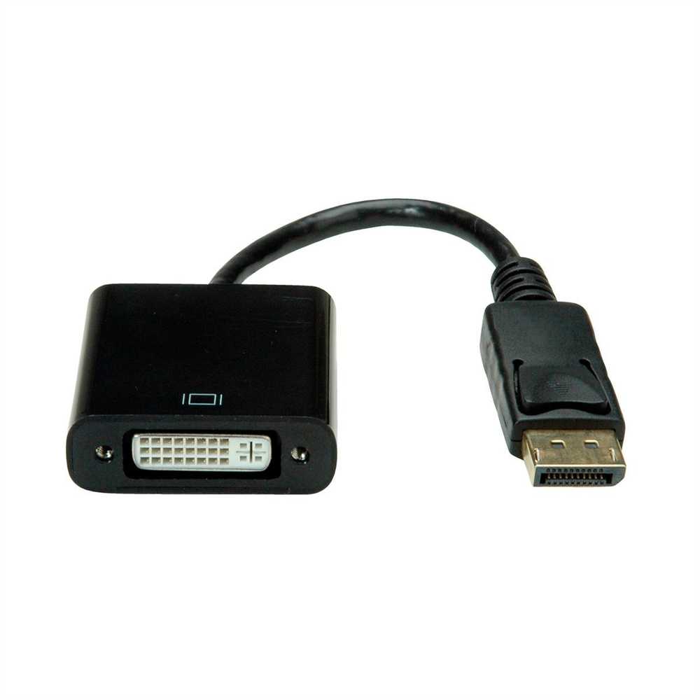 Kabelis Value DisplayPort - DVI-D 0.15m juoda (12.99.3137)